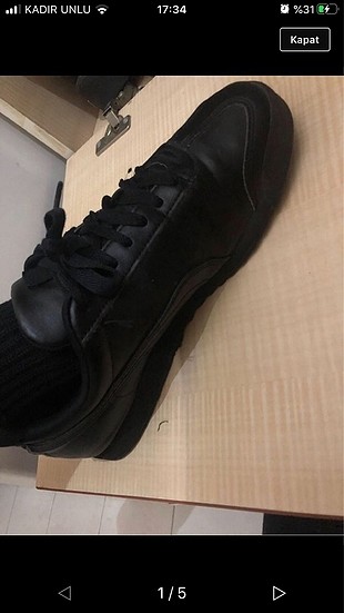 Puma spor ayakkabı siyah 41 numara