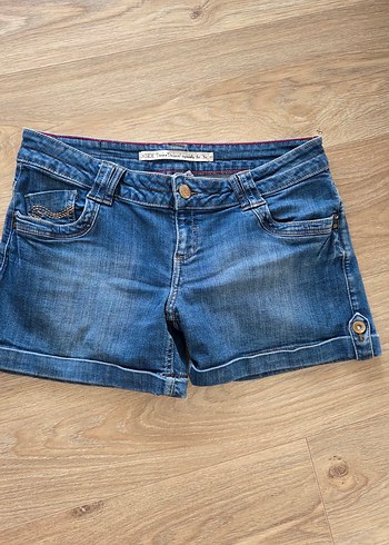 Kadın Mavi Denim Mini Şort