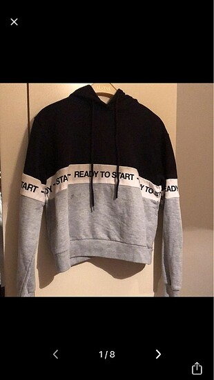 s Beden siyah Renk PULL AND BEAR SWEATSHIRT