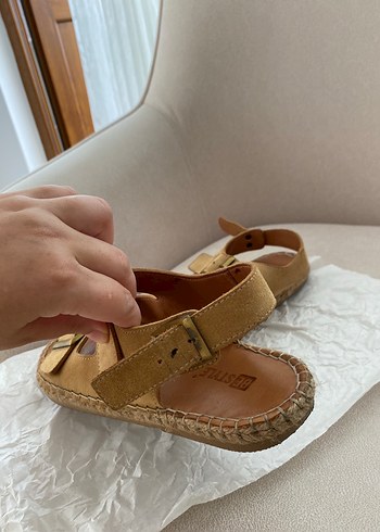 39 Beden Bej Süet Kadın Sandalet