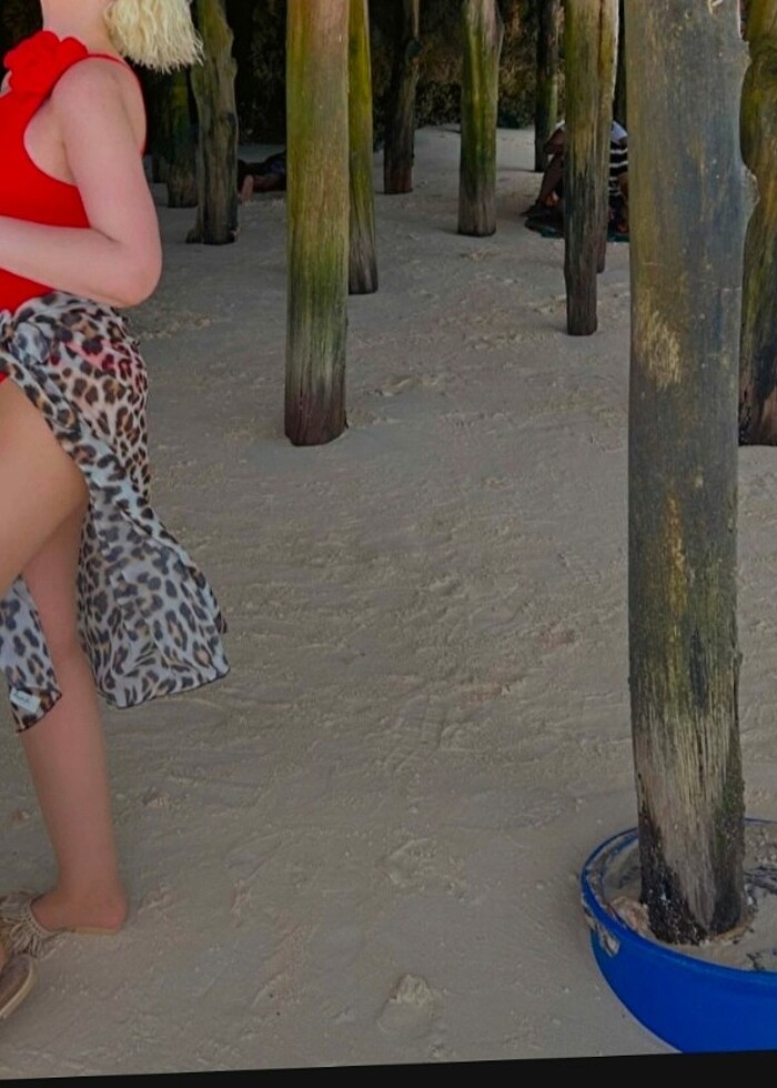 pareo plaj leopar tül - Görsel 3