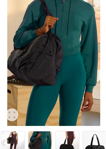 Siyah Spor Kadın Omuz Çantası Oysho - Görsel 2