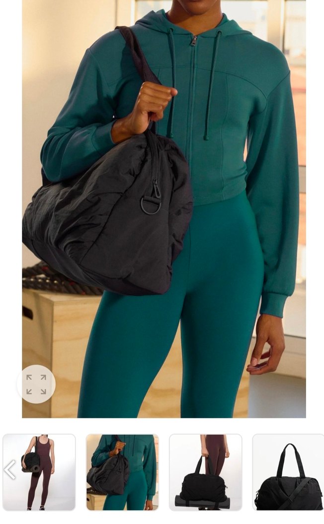 Siyah Spor Kadın Omuz Çantası Oysho - Görsel 2