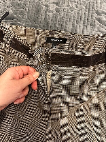 Y-London Y-London Ekose Camel Pantolon