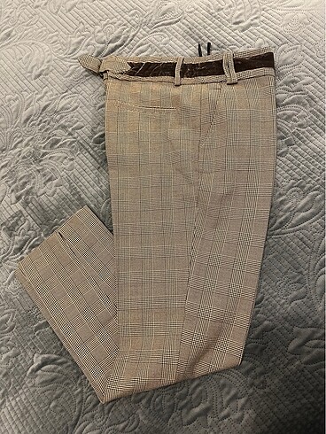m Beden Y-London Ekose Camel Pantolon