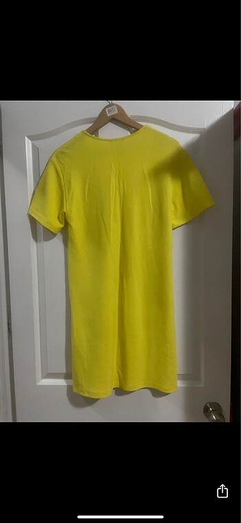 36 Beden sarı Renk Mudo Elbise