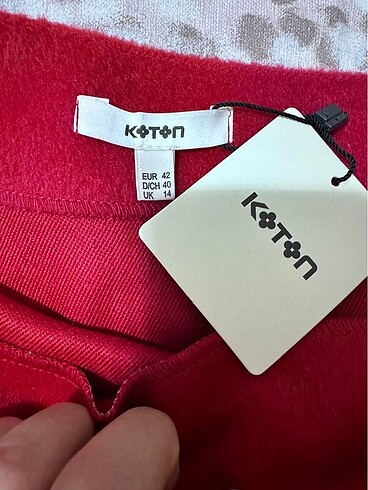 xl Beden kırmızı Renk Kisa kişlık etek