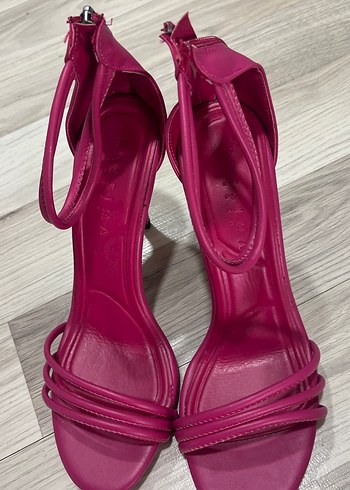39 Beden Pembe Rugan Stiletto Kadın Topuklu Ayakkabı