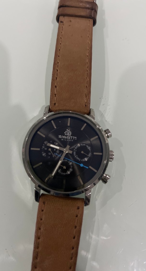 Klasik Kahverengi Deri Erkek Saati - Görsel 2