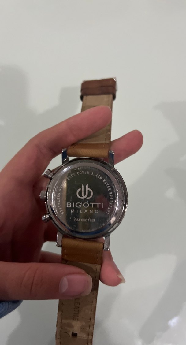 Klasik Kahverengi Deri Erkek Saati - Görsel 3