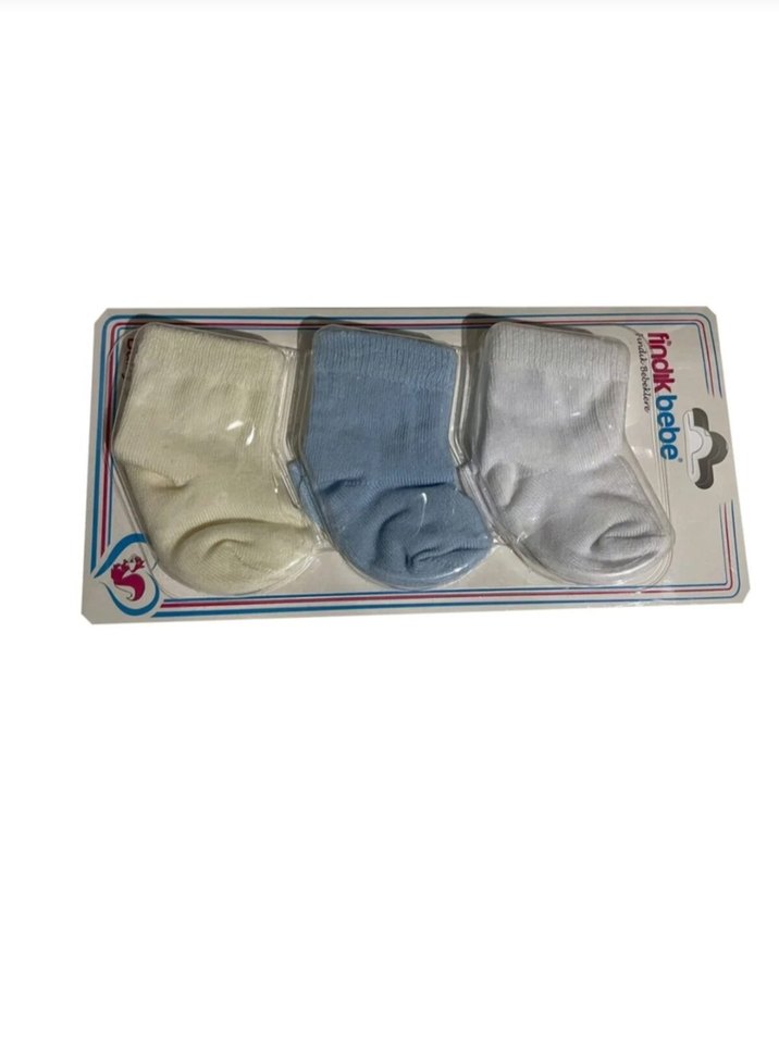 3 lü Bebek Çorap - Görsel 3