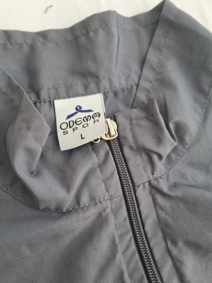 Gri Kadın Fermuarlı haşema - Görsel 4