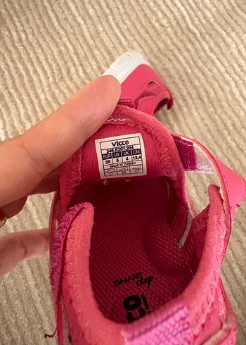 Vicco Kız Çocuk Pembe Cırtlı Sandalet - Görsel 4