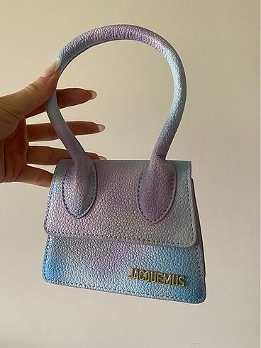 Beden mavi Renk Jacquemus ithal rainbow çanta
