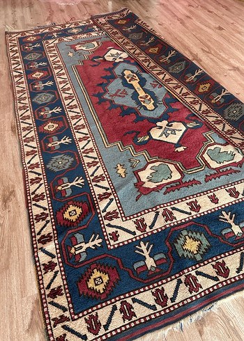 Antika Etnik Desenli Çok Renkli Geleneksel Halı - Görsel 5