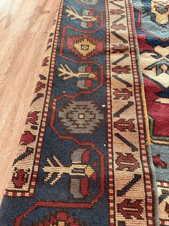 Antika Etnik Desenli Çok Renkli Geleneksel Halı - Görsel 4