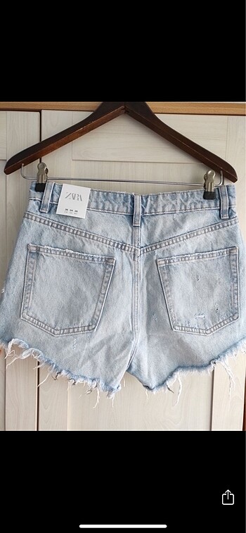 s Beden Zara 36 beden yeni denim şort
