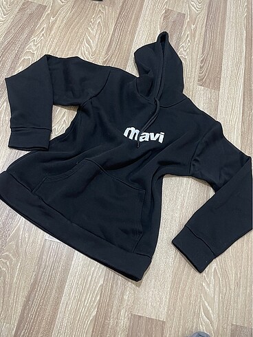 Siyah Mavi Sweatshirt