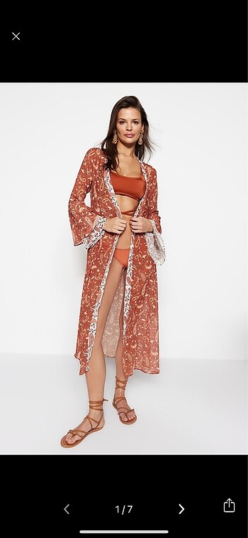 Şifon plaj kimono