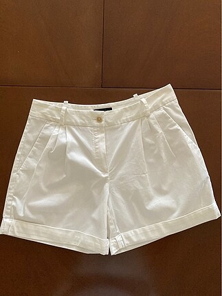 Massimo Dutti Beyaz Şort