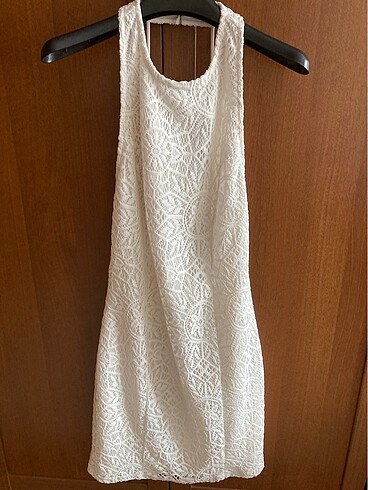 Bershka Beyaz Elbise