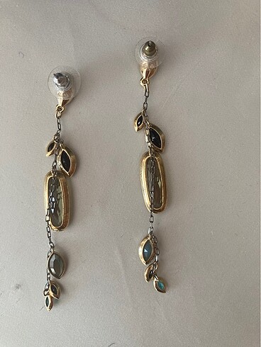  Beden altın Renk Swarovski Küpe