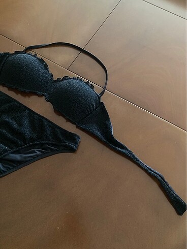 m Beden Calzedonia Siyah Simli Bikini