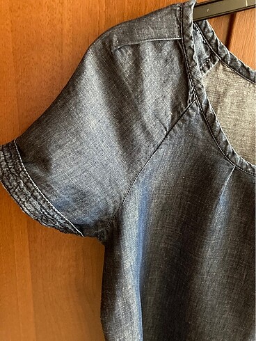 Massimo Dutti Massimo Dutti Kısa Jean Elbise