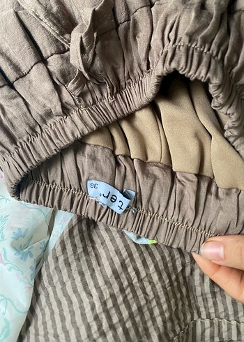 Bej Uzun Kloş Etek - Görsel 4