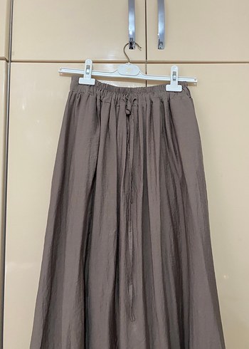 Bej Uzun Kloş Etek - Görsel 2