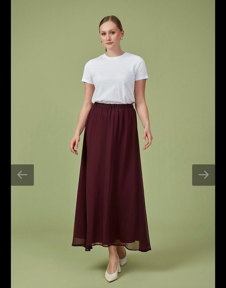 Mürdüm Uzun Salaş Kadın Etek - Görsel 3