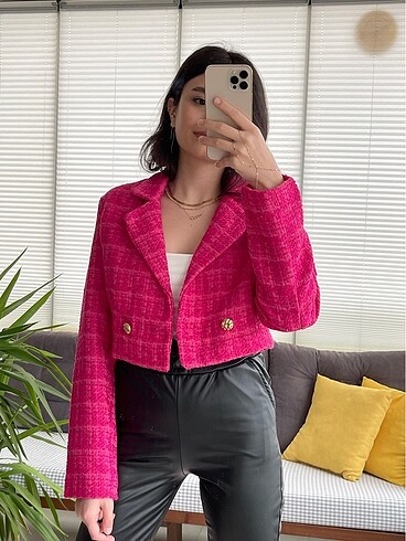 Zara Crop blazer ceket