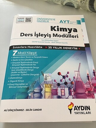Aydın Yayınları AYT Kimya Ders İşleyiş Modülleri
