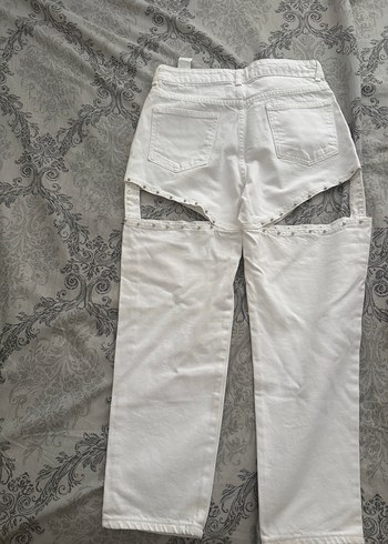 Mom Dekolteli Denim Pantolon - Görsel 3