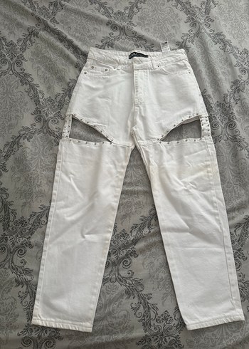 Mom Dekolteli Denim Pantolon - Görsel 2