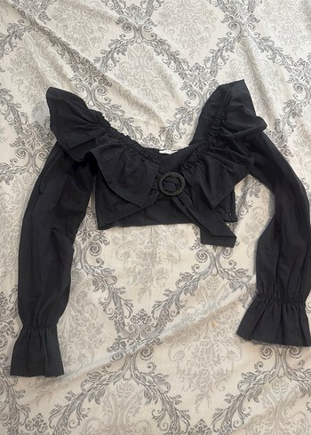 Halkalı poplin Mini Bluz - Görsel 3