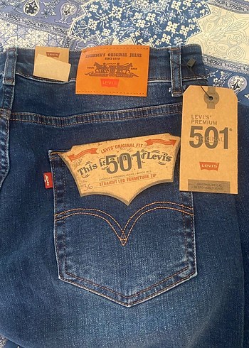 Levis 501 Premium Mavi Denim Jean