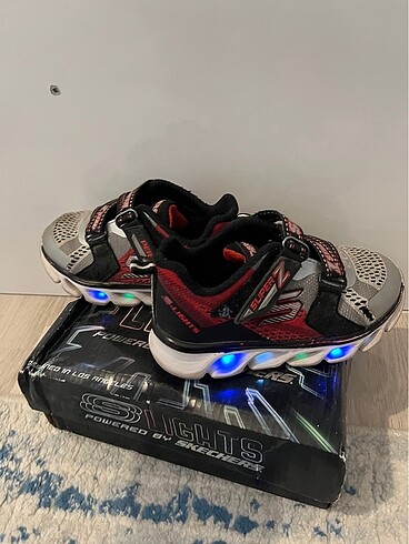 25 Beden gri Renk Skechers ışıklı ayakkabı