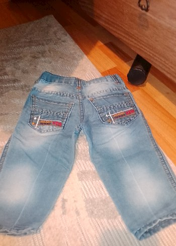 Mavi Bağcıklı Erkek Çocuk Kot Pantolon