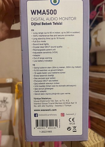 Weewell Dijital Bebek Telsizi - Görsel 2