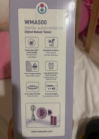 Weewell Dijital Bebek Telsizi - Görsel 3