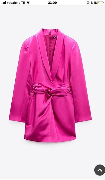 Zara fuşya mini elbise