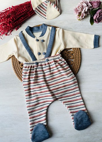 Salopetli Erkek Bebek hastane çıkışı - Görsel 2