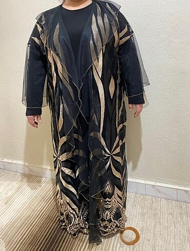 Büyük beden şık abaya kimono