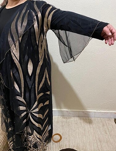 Diğer Büyük beden şık abaya kimono