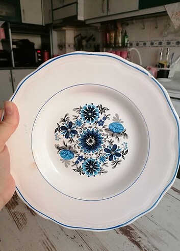Vintage yemek tabağı 