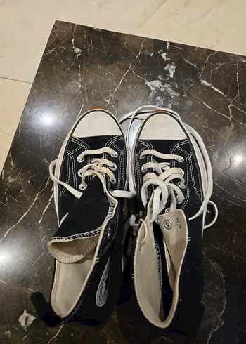 Orjinal CONVERSE Siyah Düz Tabanlı Kadın Spor Ayakkabı - Görsel 6