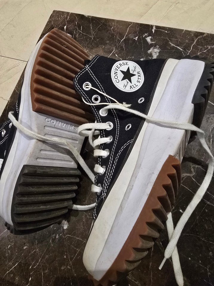 Orjinal CONVERSE Siyah Düz Tabanlı Kadın Spor Ayakkabı - Görsel 5