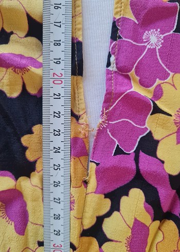 Mor Çiçekli Bohem Uzun Elbise Mango - Görsel 8