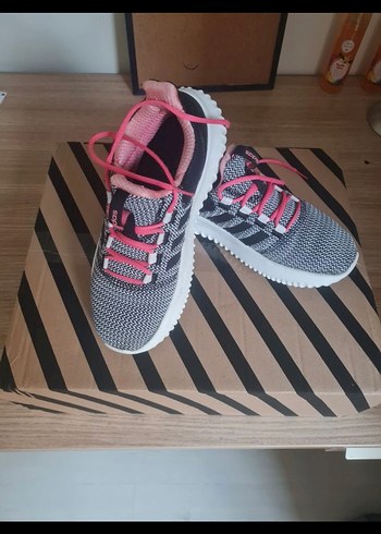 Orjinal Adidas Gri Spor Ayakkabı - Görsel 3